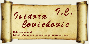 Isidora Čovičković vizit kartica